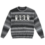 MEDM Logo Patch Rainbow Gradient Knit Sweater