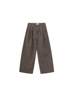 LIBERAFIT Plaid Seersucker Baggy Suit Pants