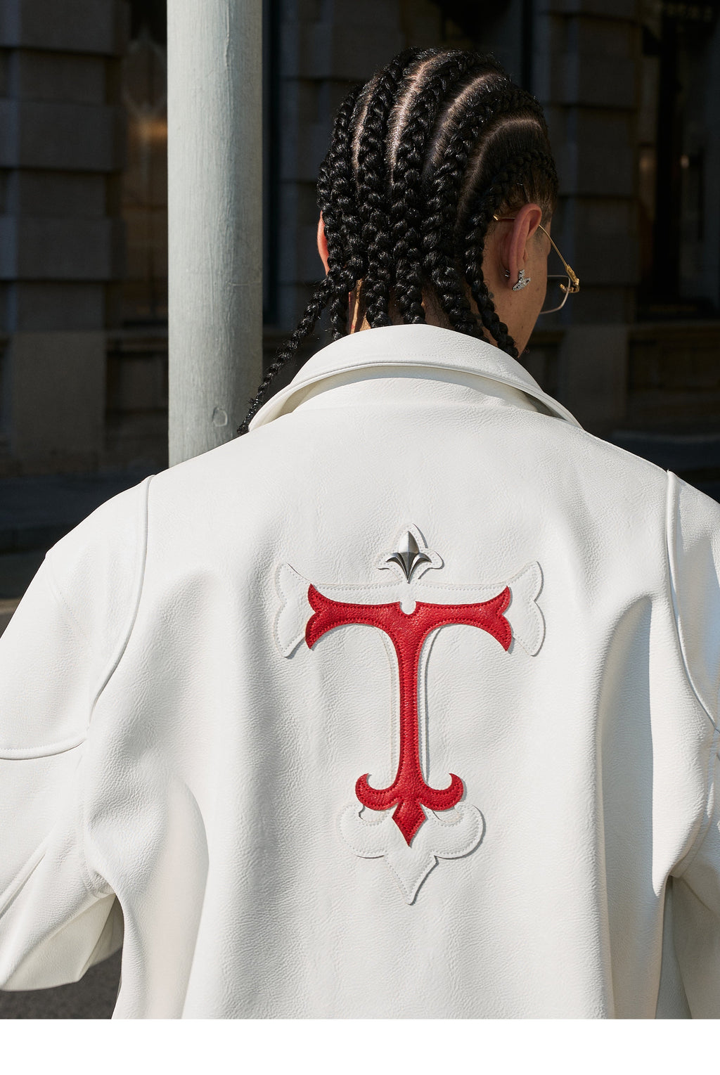 STEEPC Two Tone Leather Racing Jacket