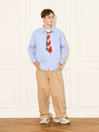 EMPTY REFERENCE Multi Tie Striped Long Sleeve Shirt