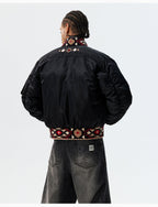 MEDM Ethnic Trim MA-1 Bomber Jacket