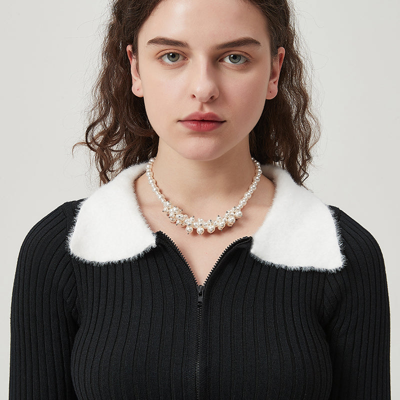 AWE Luxury Flower Pearl Necklace