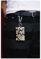 Remedy Metal Studded Keychain Coin Card Leather Wallet