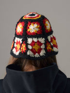 S45 Floral Knit Bucket Hat