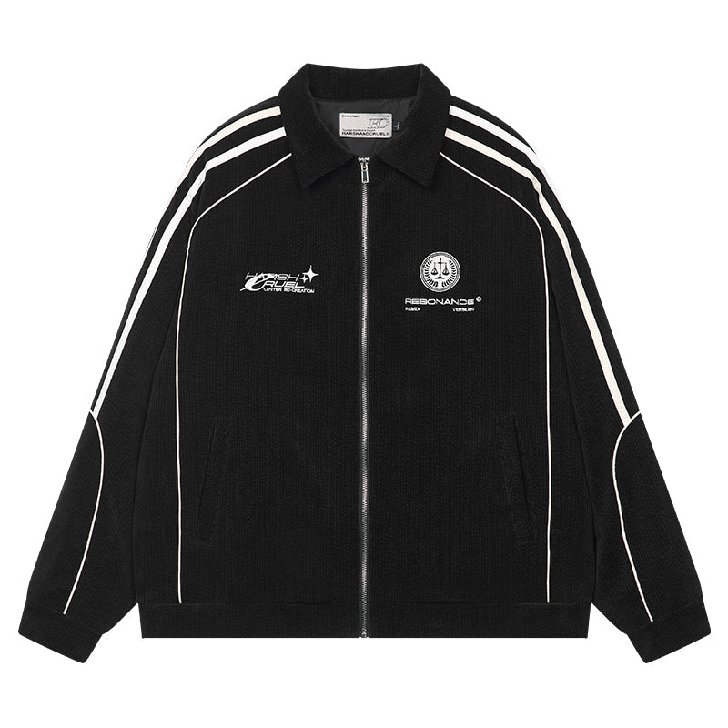 Harsh and Cruel Striped Loose Corduroy Jacket