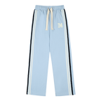 MEDM Side Stripe Four-Bar Drawstring Baggy Sweatpants