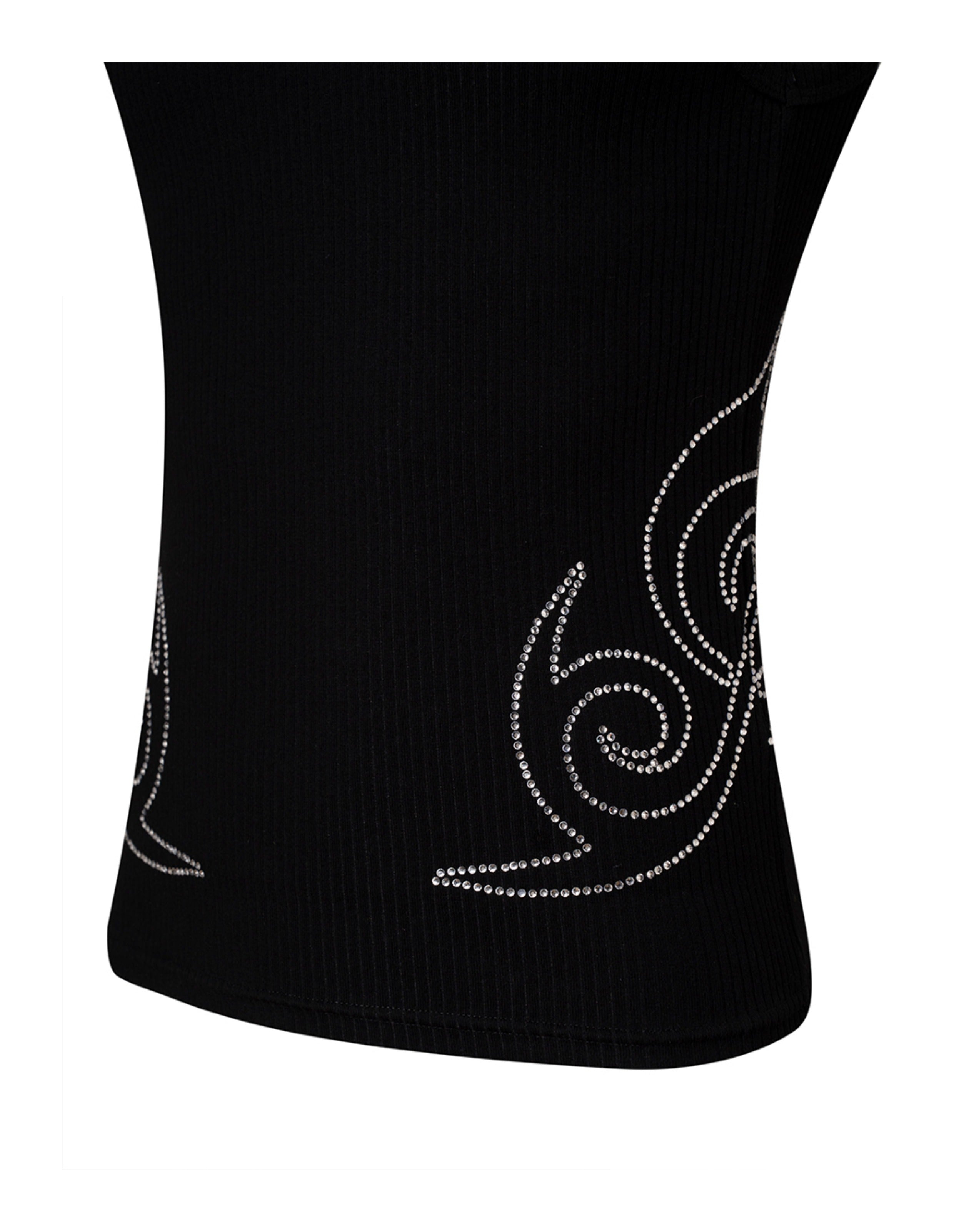 KARMANISTIC Rhinestone Embellished Tank Top