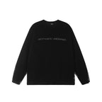 Achock Fake Two Pieces Printed Mesh Long Sleeve Tee
