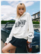 MEDM Neon Embroidered Butterfly Hoodie