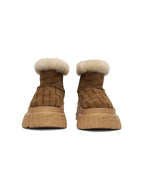 1807 INF-010 Gothic Chunky Platform Shearling Boots