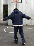JUST VIBE Phantom Logo Reflective Line Hoodie