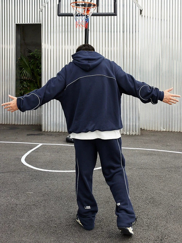 JUST VIBE Phantom Logo Reflective Line Hoodie