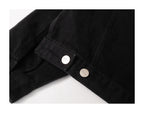 KARMANISTIC Diamond Studded Short Denim Jacket
