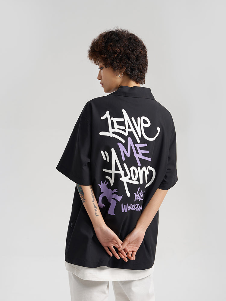 VOTE Leave Me Alone Cuban Shirt