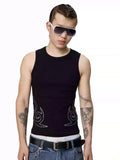 KARMANISTIC Rhinestone Embellished Tank Top