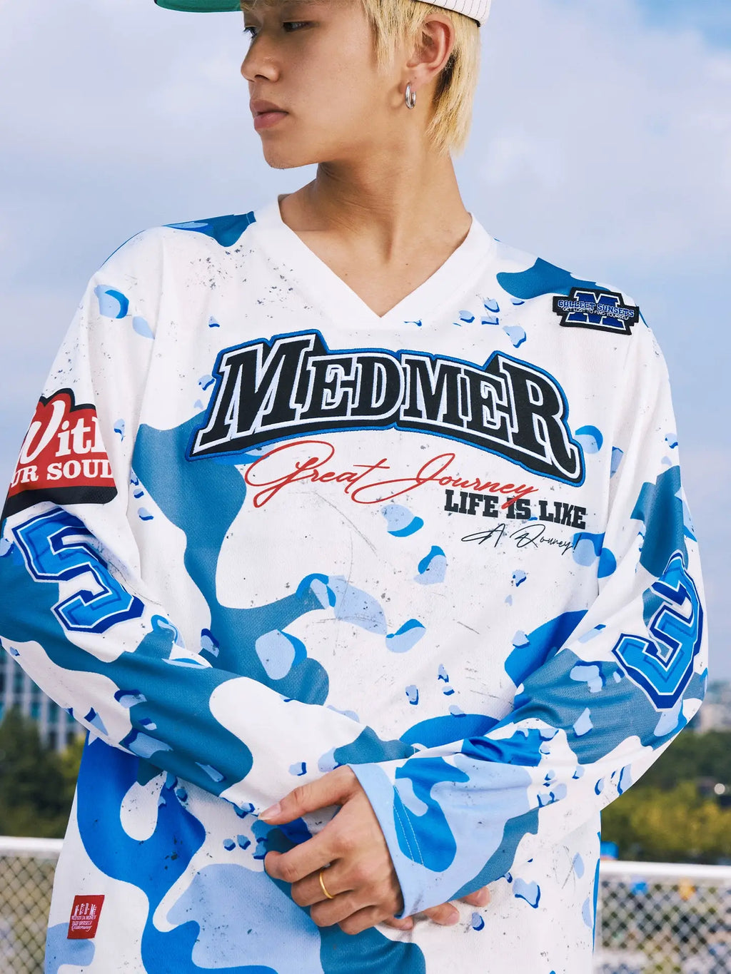MEDM Camouflage Long Sleeve Hockey Jersey