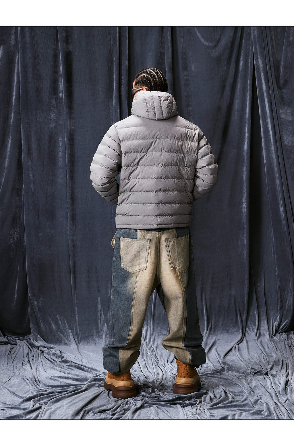 1807 Washed Fade Nylon Lightweight Down Jacket