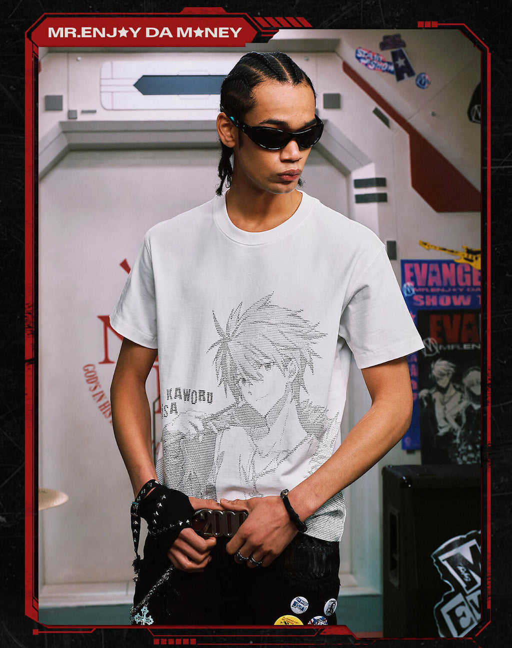 MEDM x EVA NEVER END Character Code Graphic Tee