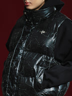 Remedy Cracked Design Puffer Vest