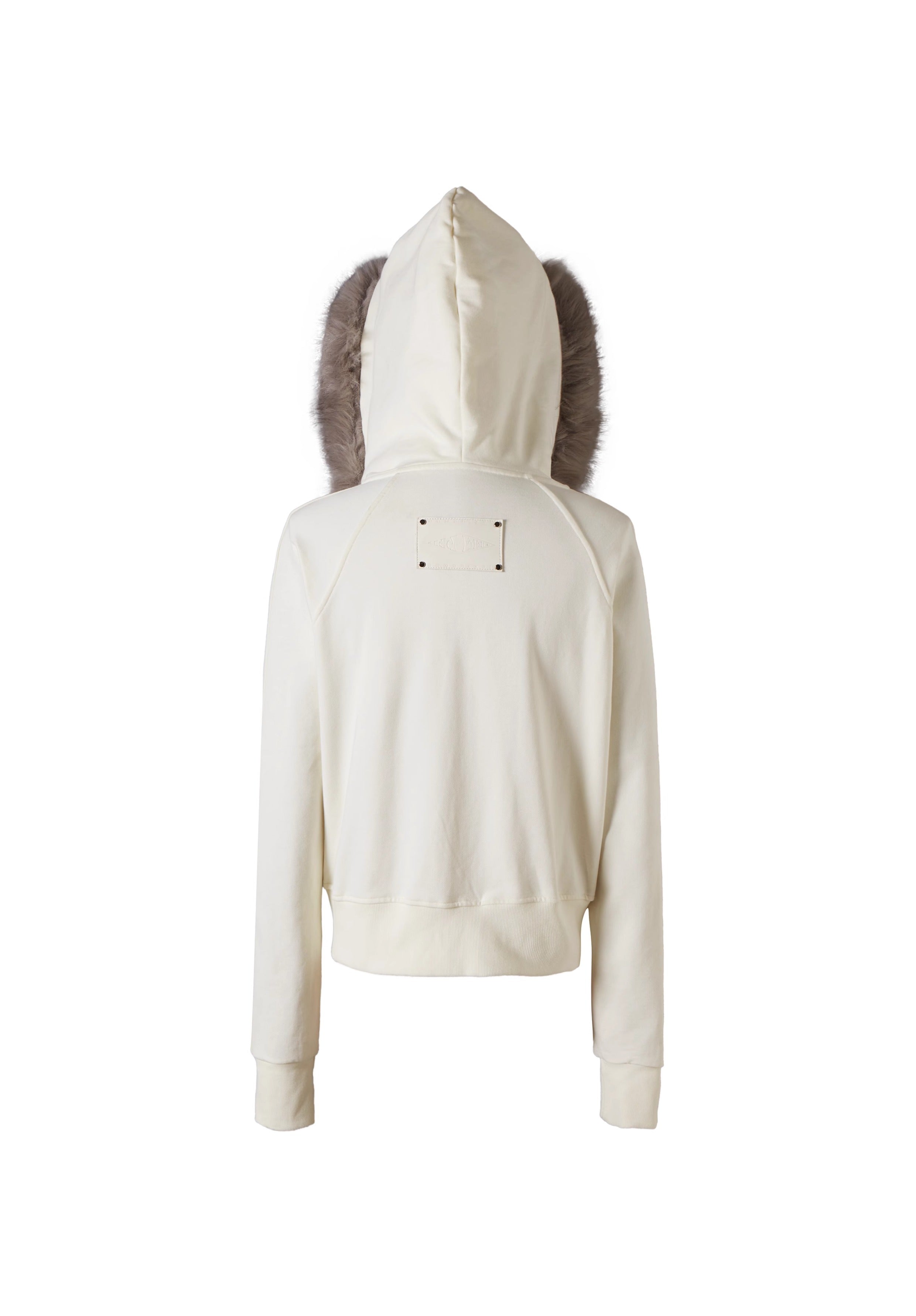 KARMANISTIC Fur Collar Hooded Jacket