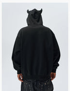 MEDM Angel & Devil Horns Zip-Up Hoodie