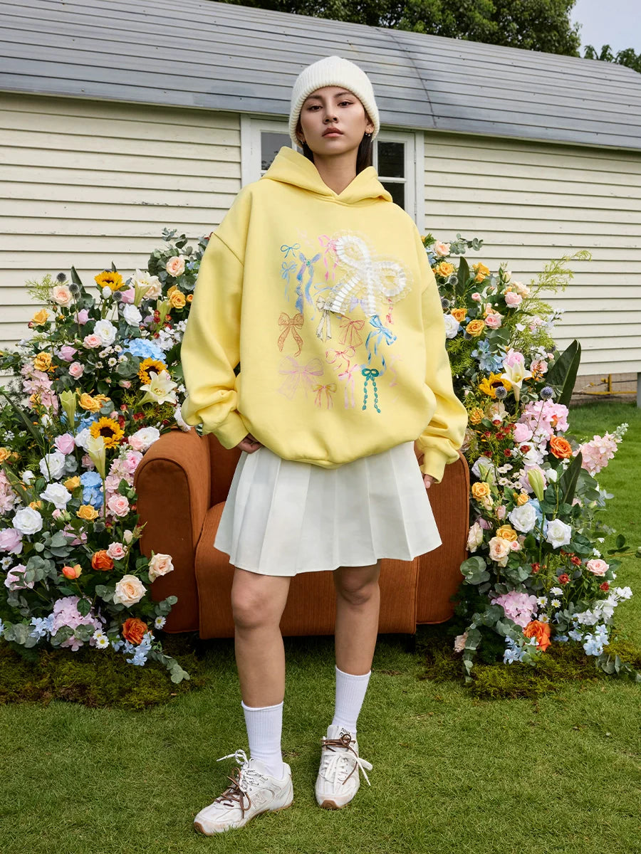 Harsh and Cruel Cute Lace Bow Hoodie