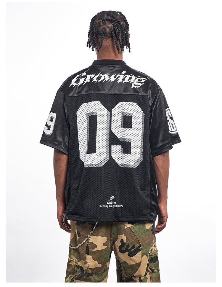 F3F Select 09 Numbering Printed Logo Mesh Hockey Jersey Tee