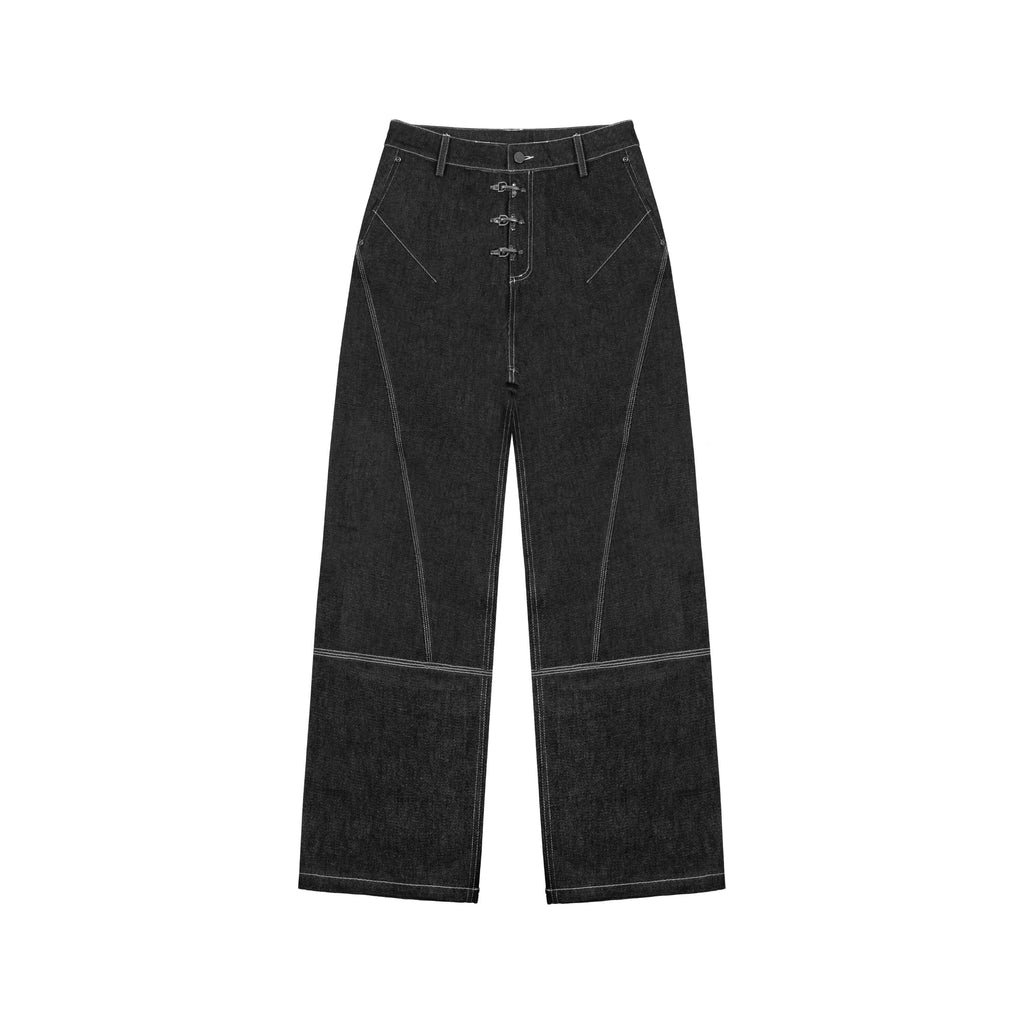 ANTIDOTE 3D Cut Stitched Denim Jeans
