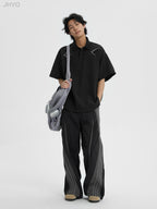 JHYQ Beaded Embroidery Short Sleeved Polo