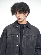 F3F Select Basic Washed Black Denim Jacket