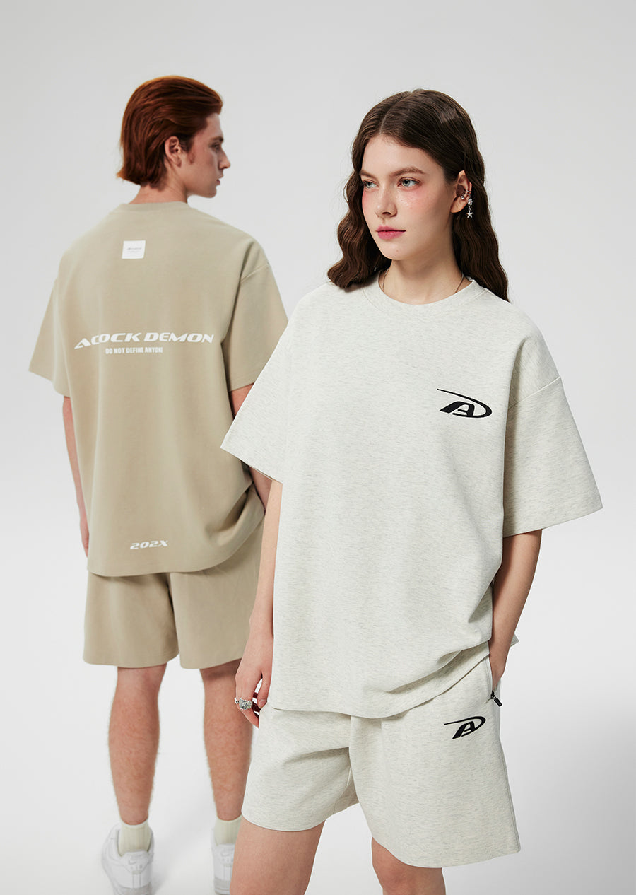 Achock Heavyweight Basic Logo Print Tee