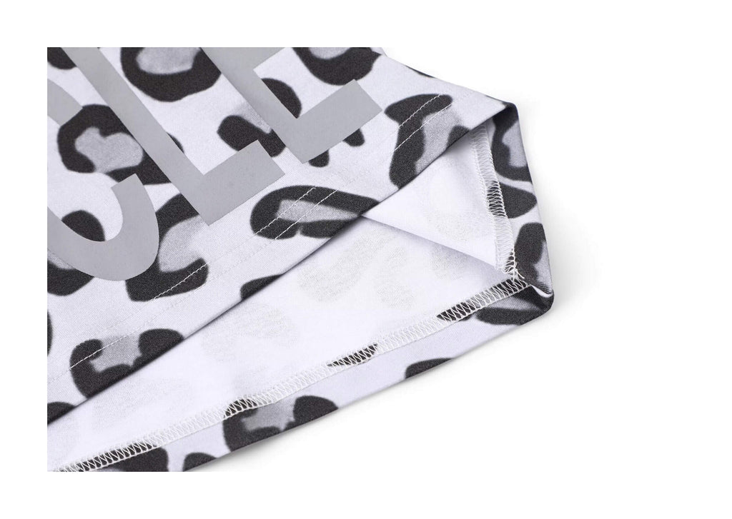 KARMANISTIC Leopard Print Slim Fit Stretch Tee
