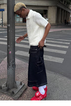 STEEPC Jacquard Short Sleeve Knit Shirt