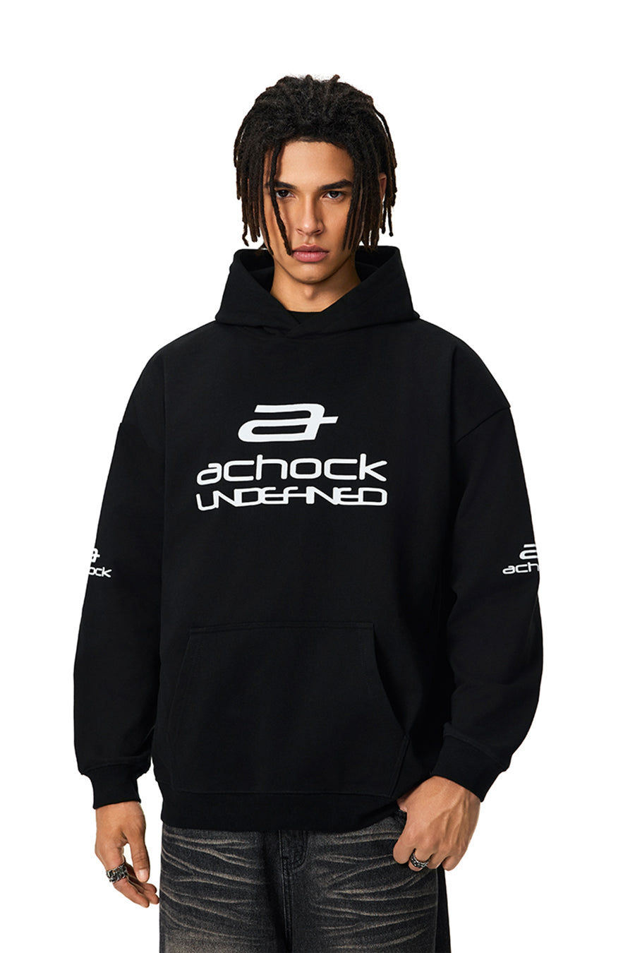 Achock Basic Logo Printed Hoodie