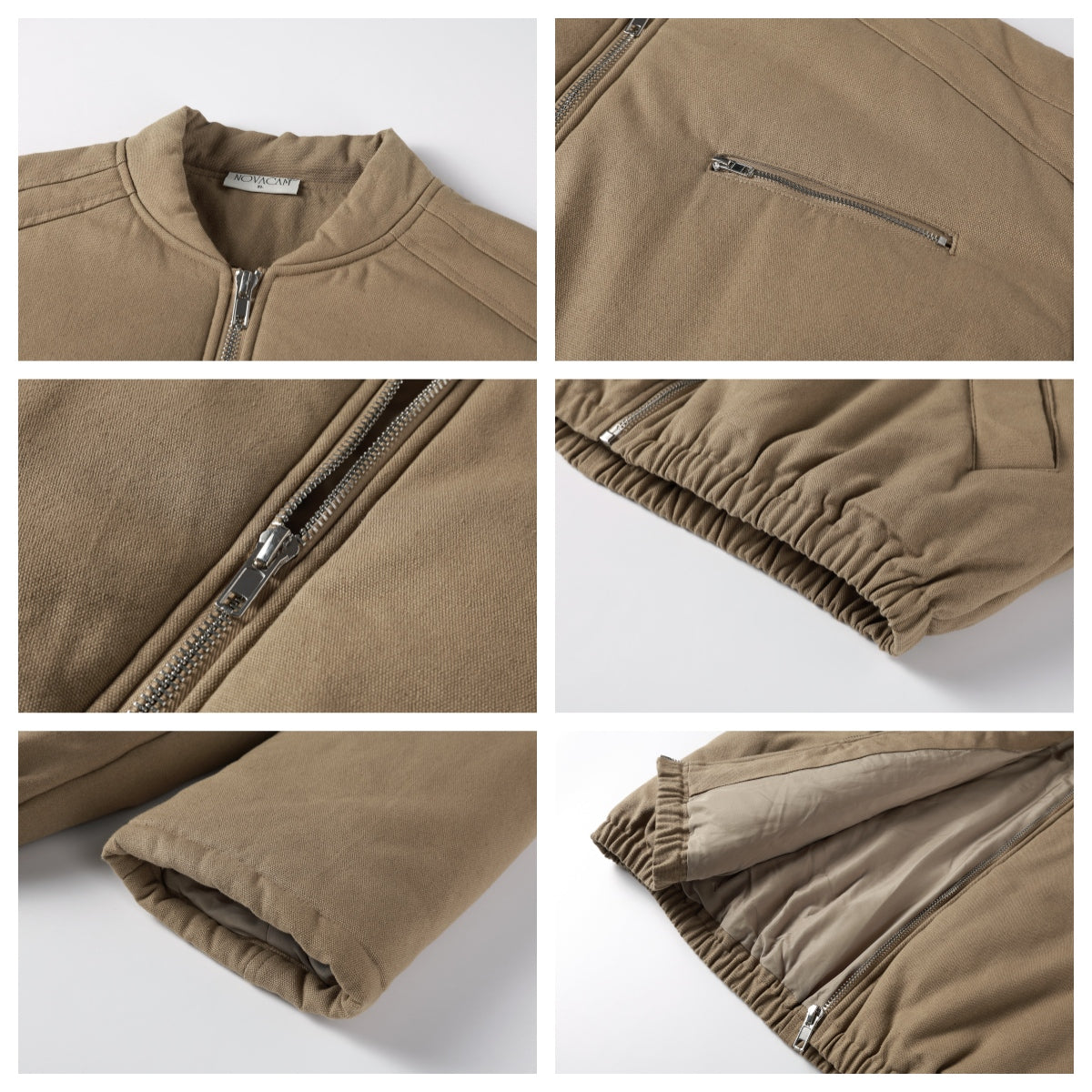 NOVACAM Canvas Puffer Short Work Jacket