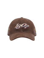 1807 Pegasus 3D Embroidered Flocked PU Leather Dad Hat