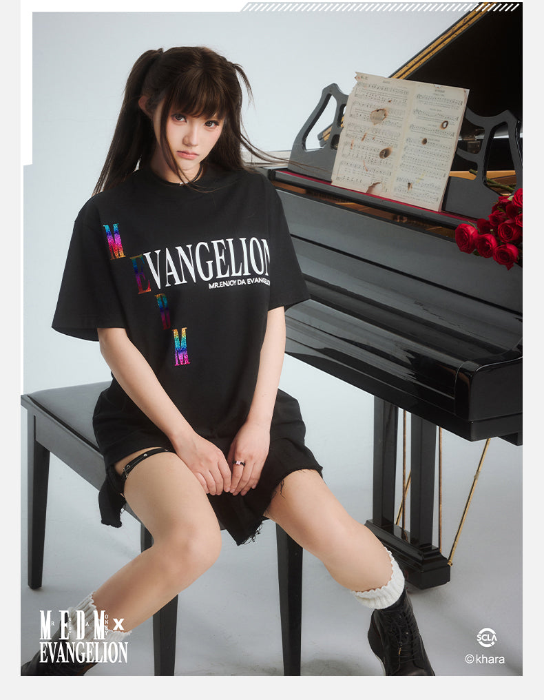 MEDM x EVA Basic Letter Logo Tee