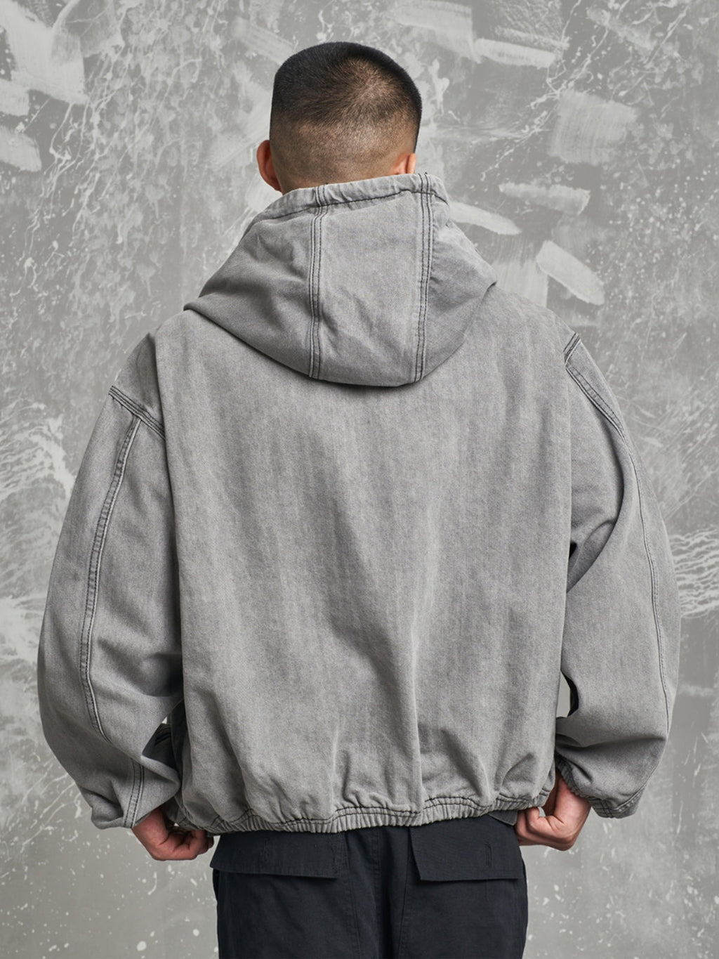 F3F Select Heavy Washed Hooded Work Jacket