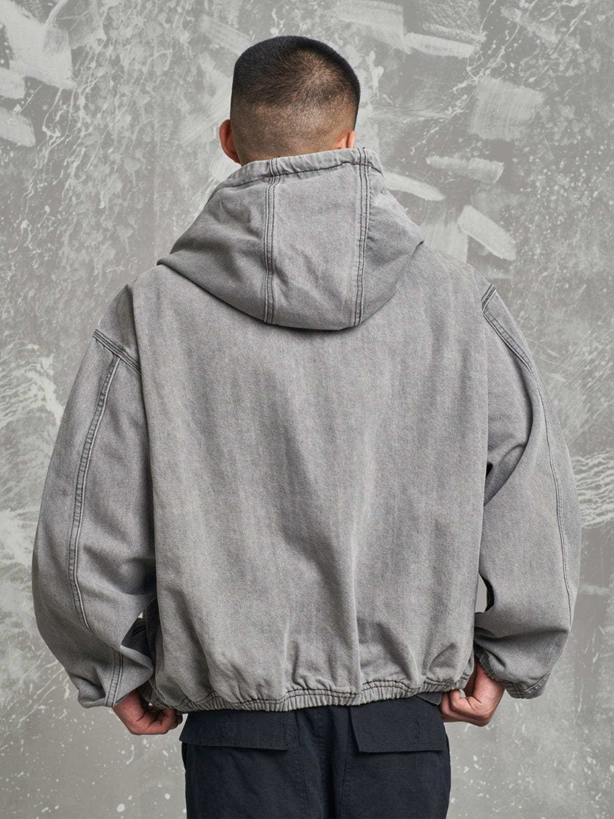 F3F Select Heavy Washed Hooded Work Jacket