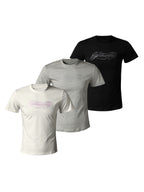 KARMANISTIC Rhinestone Logo Slim Fit Stretch Tee