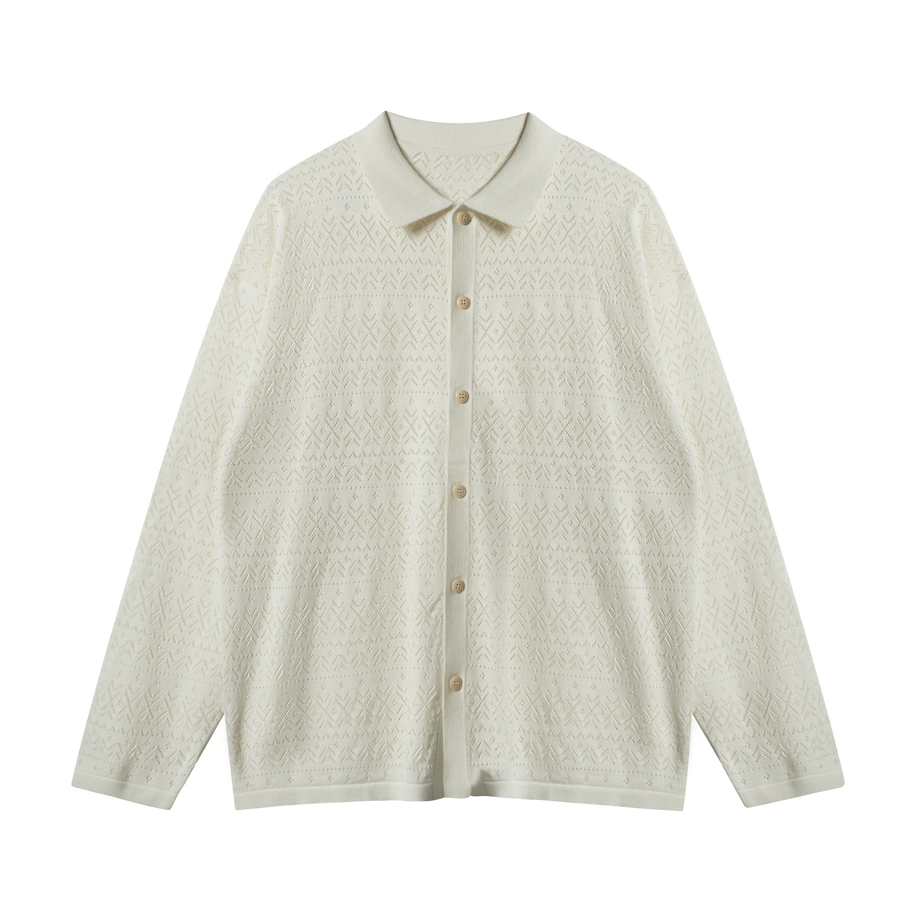 JHYQ Mesh Hollow Knit Cardigan