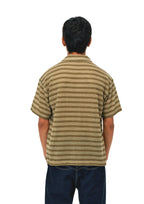 EVILKNIGHT(EK) Striped Graffiti Print Polo