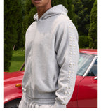 S45 Pearl Line Zip Up Hoodie