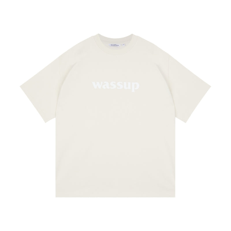 Wassup House Big Logo Print Basic Tee