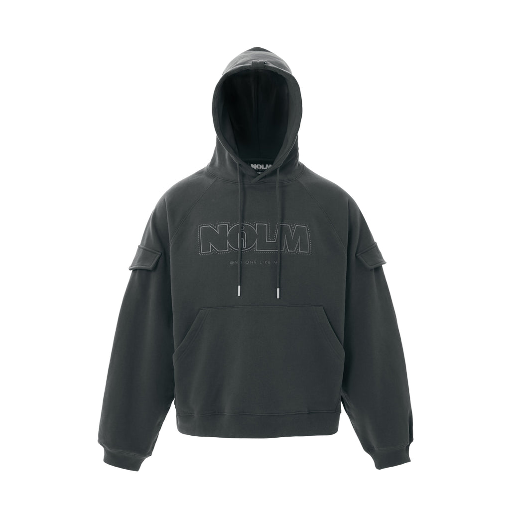 STEEPC NOLM Embroidered Logo Loose Hoodie