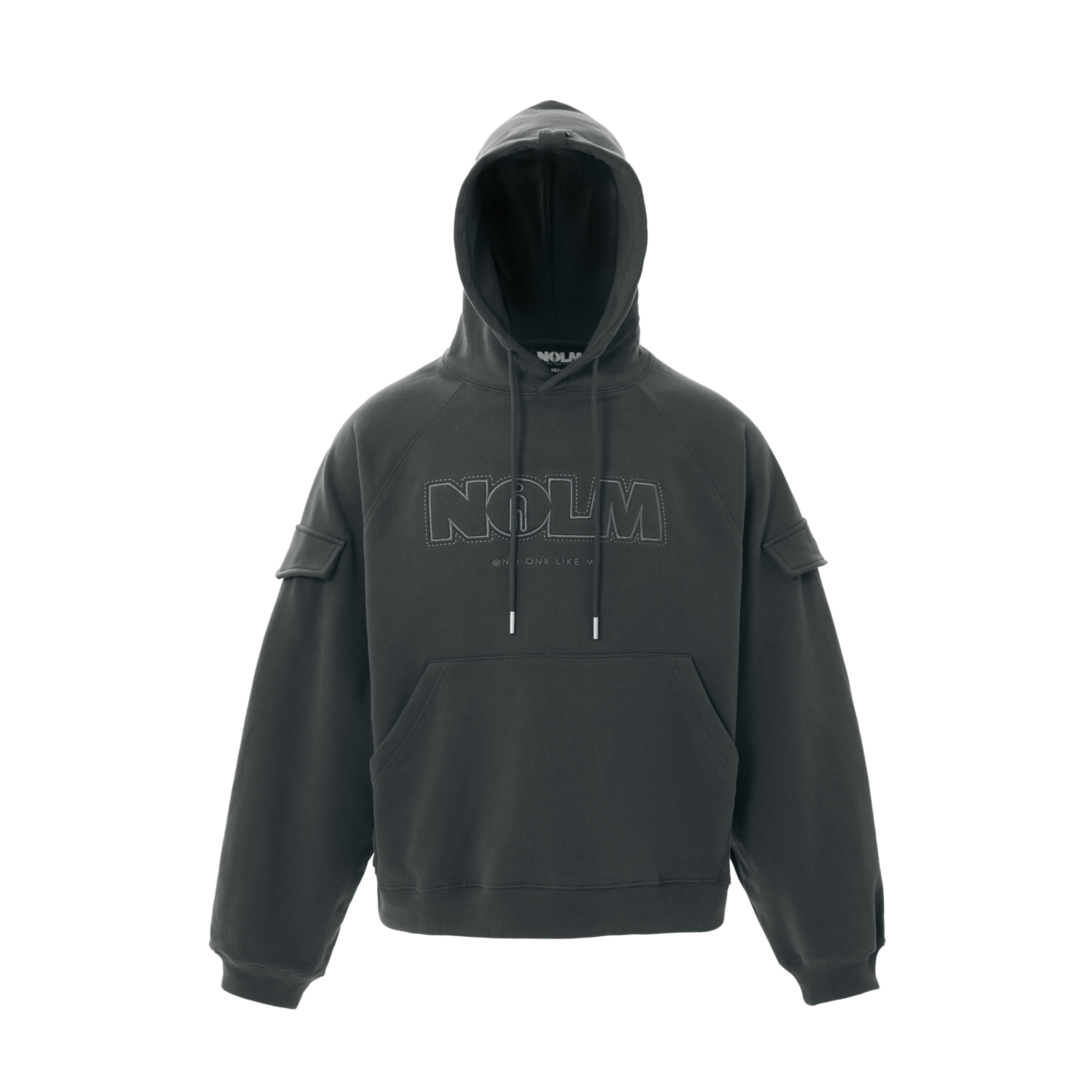 STEEPC NOLM Embroidered Logo Loose Hoodie