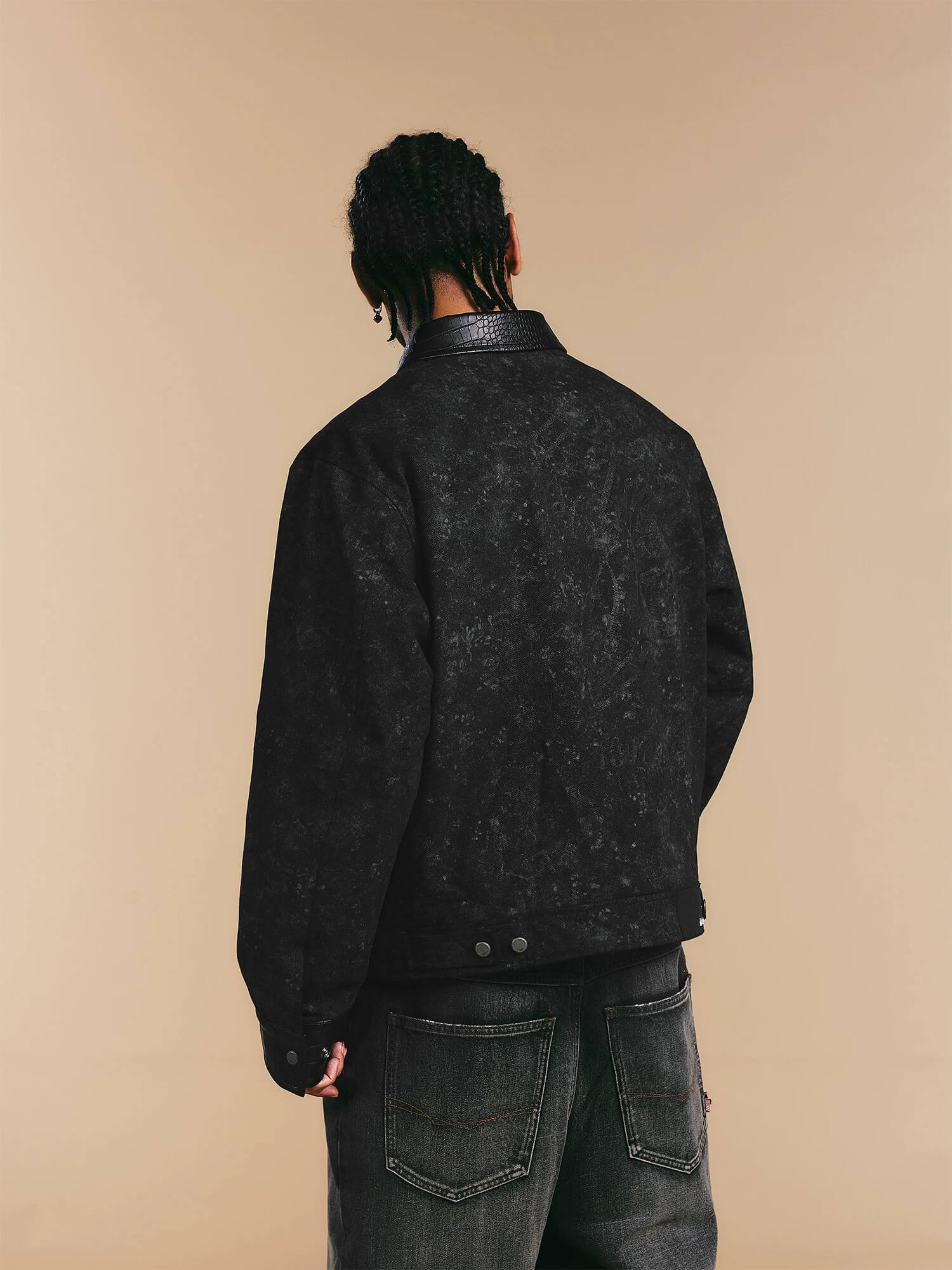 1807 ROLLTHEDICE Chain Stitched Detroit Jacket