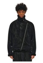 ANTIDOTE Faux Suede Double Rider Biker Jacket