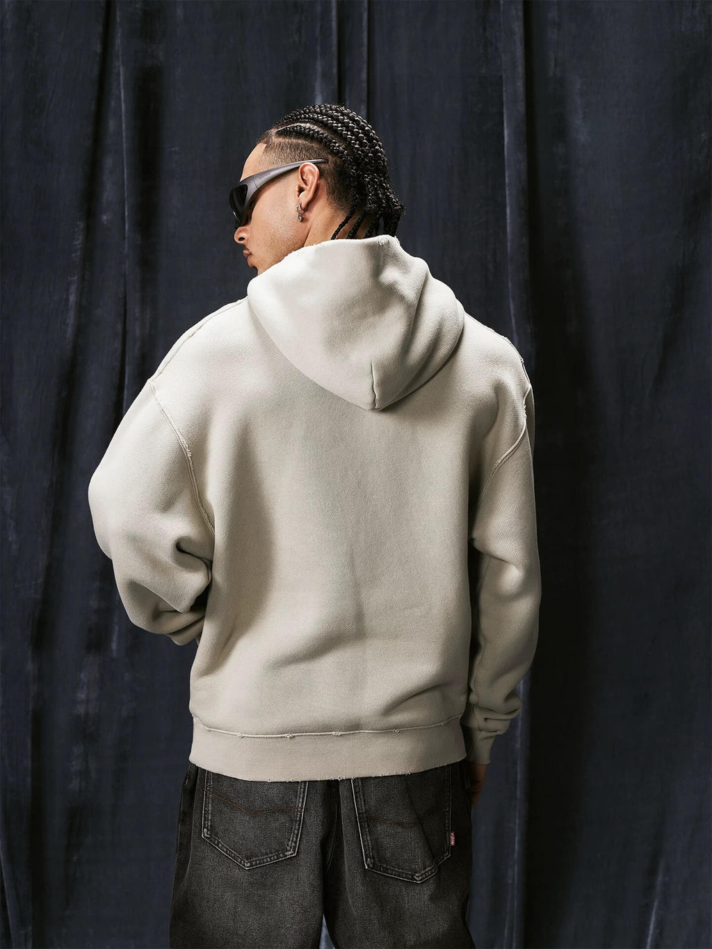 1807 ROLLTHEDICE Vintage Printed Distressed Hoodie