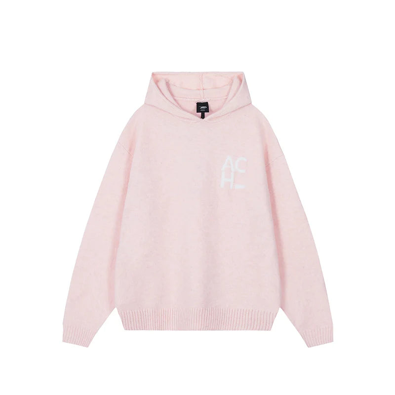Achock Logo Knit Hoodie